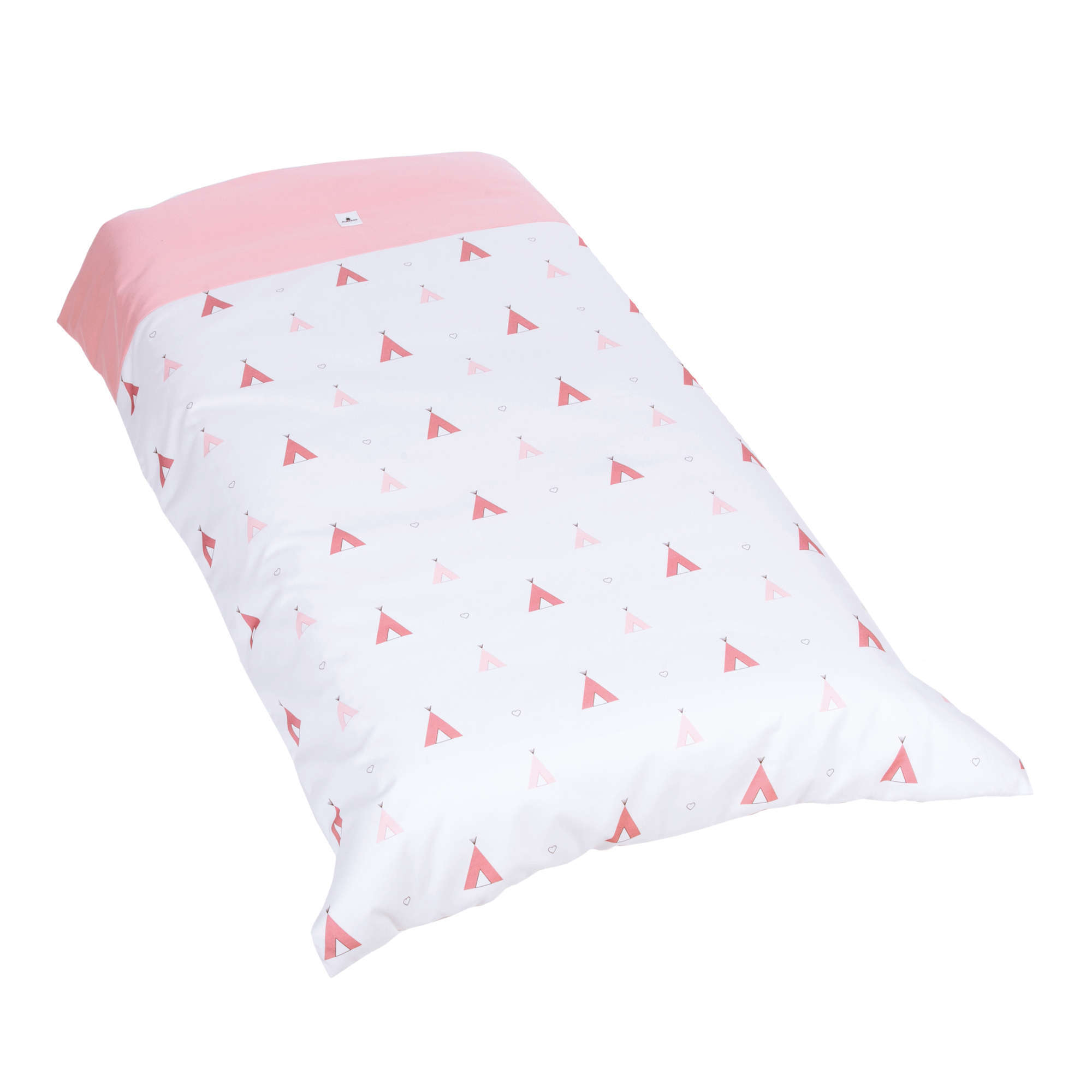 White and pink Cot duvets