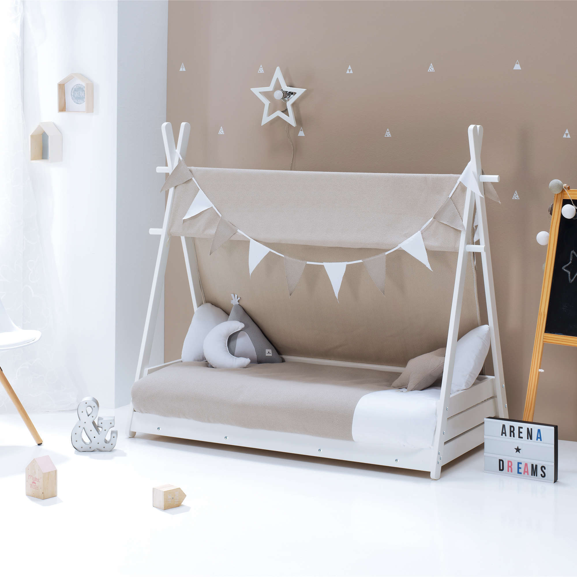 Montessori bed Homy beige colour Alondra