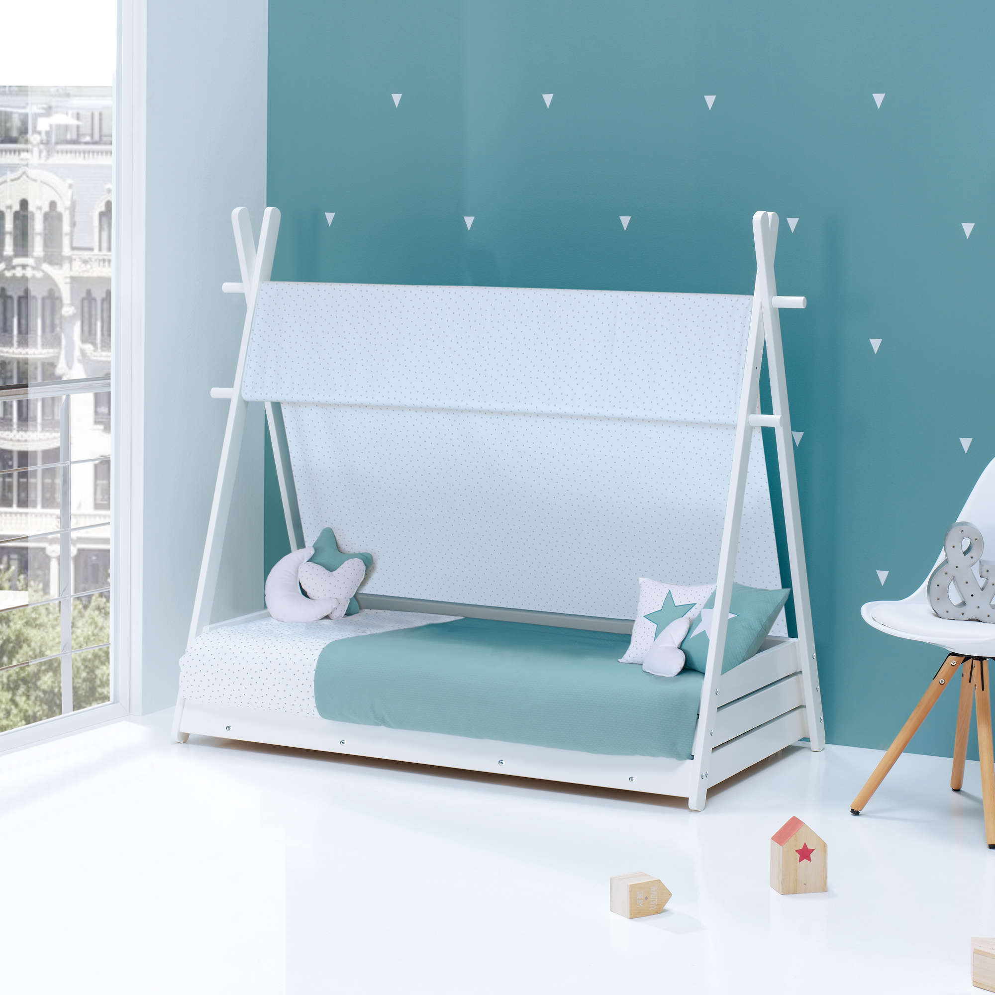 Montessori Bed Homy XL Aquamarine