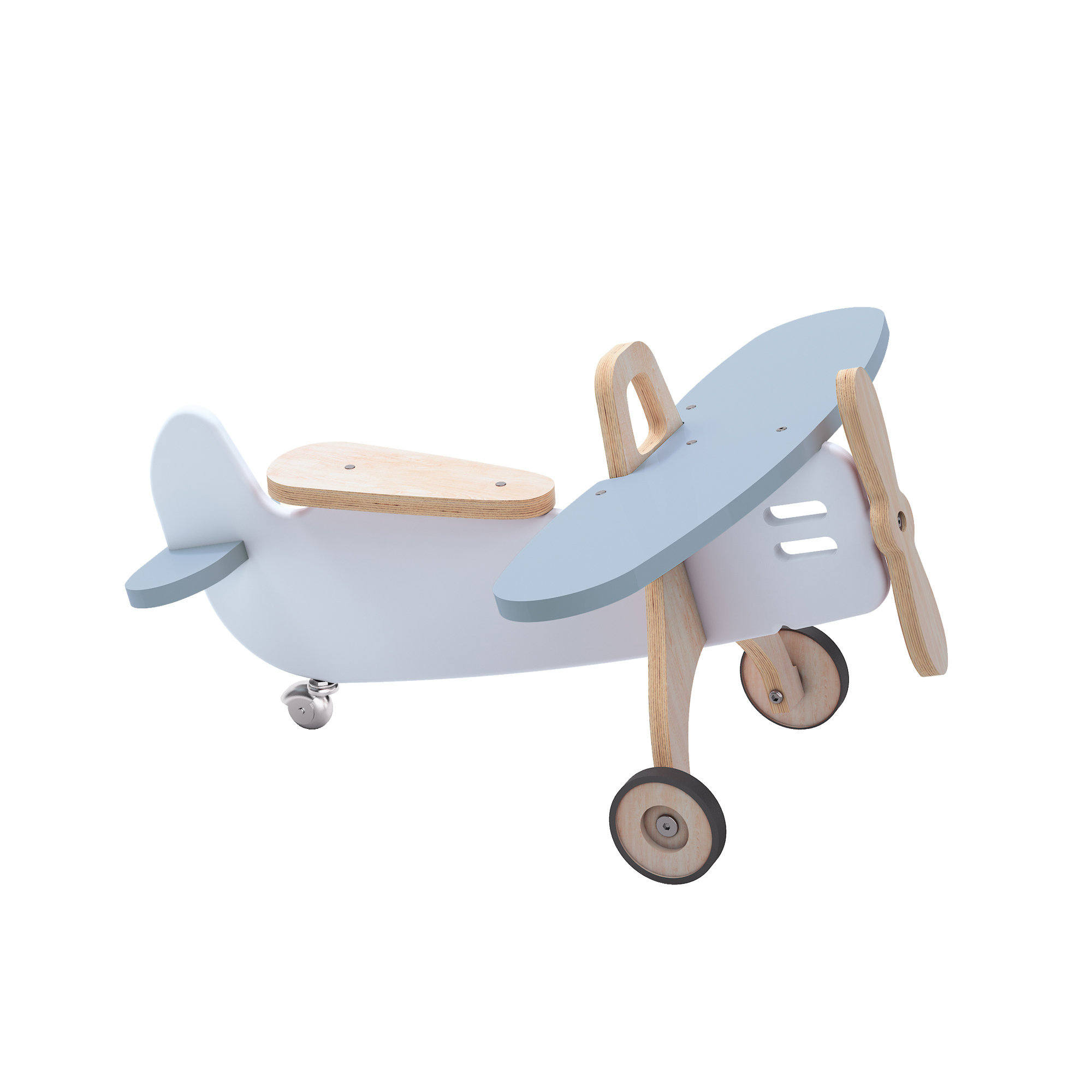 Avión de juguete de madera Montessori