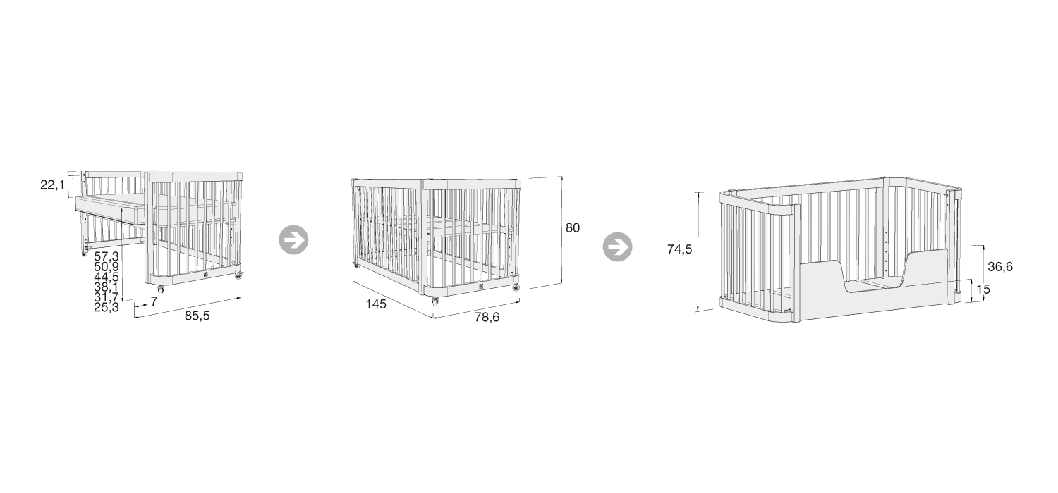 Cot-bed dimensions