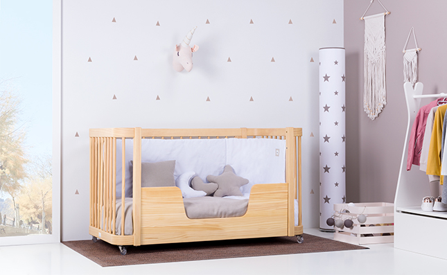 Convertible cot into Montessori bed of 70x140cm in wood
