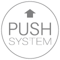 Push system drawers