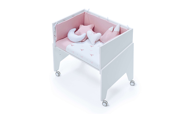 Sidecar crib of 50x80cm for co-sleeping